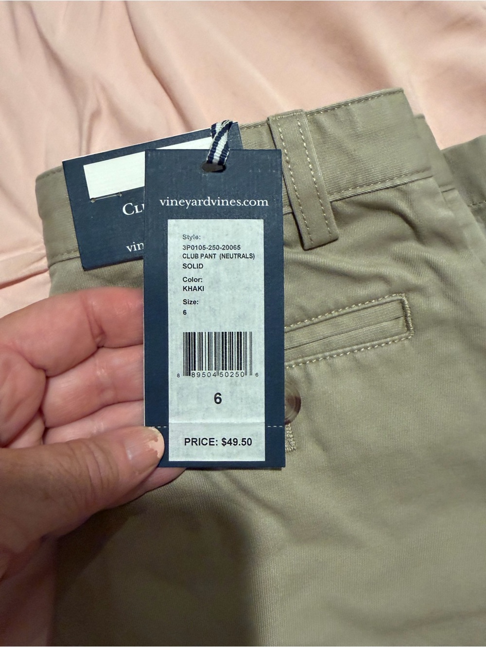 Vineyard Vines Kids Khaki/Tan Chino Shorts